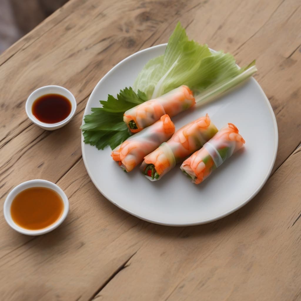 A3. Gỏi Cuốn Tôm/Shrimp Spring Rolls