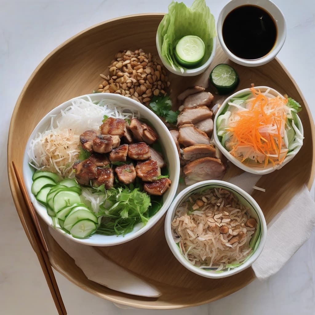 B6. Bún Nem Nướng/Grilled Pork Patties