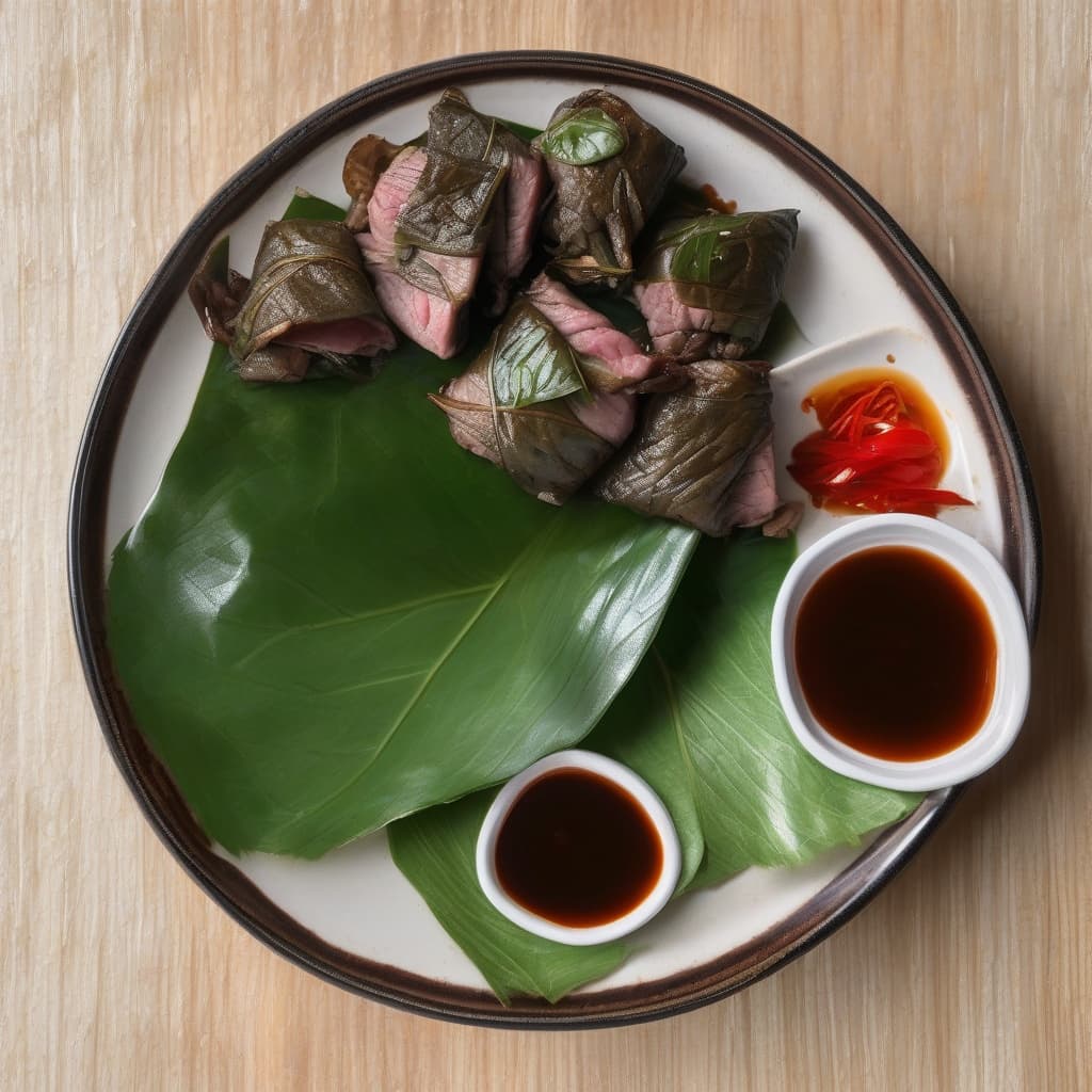A7. Bò Lá Lốt/Grilled Beef in Betel Leaves