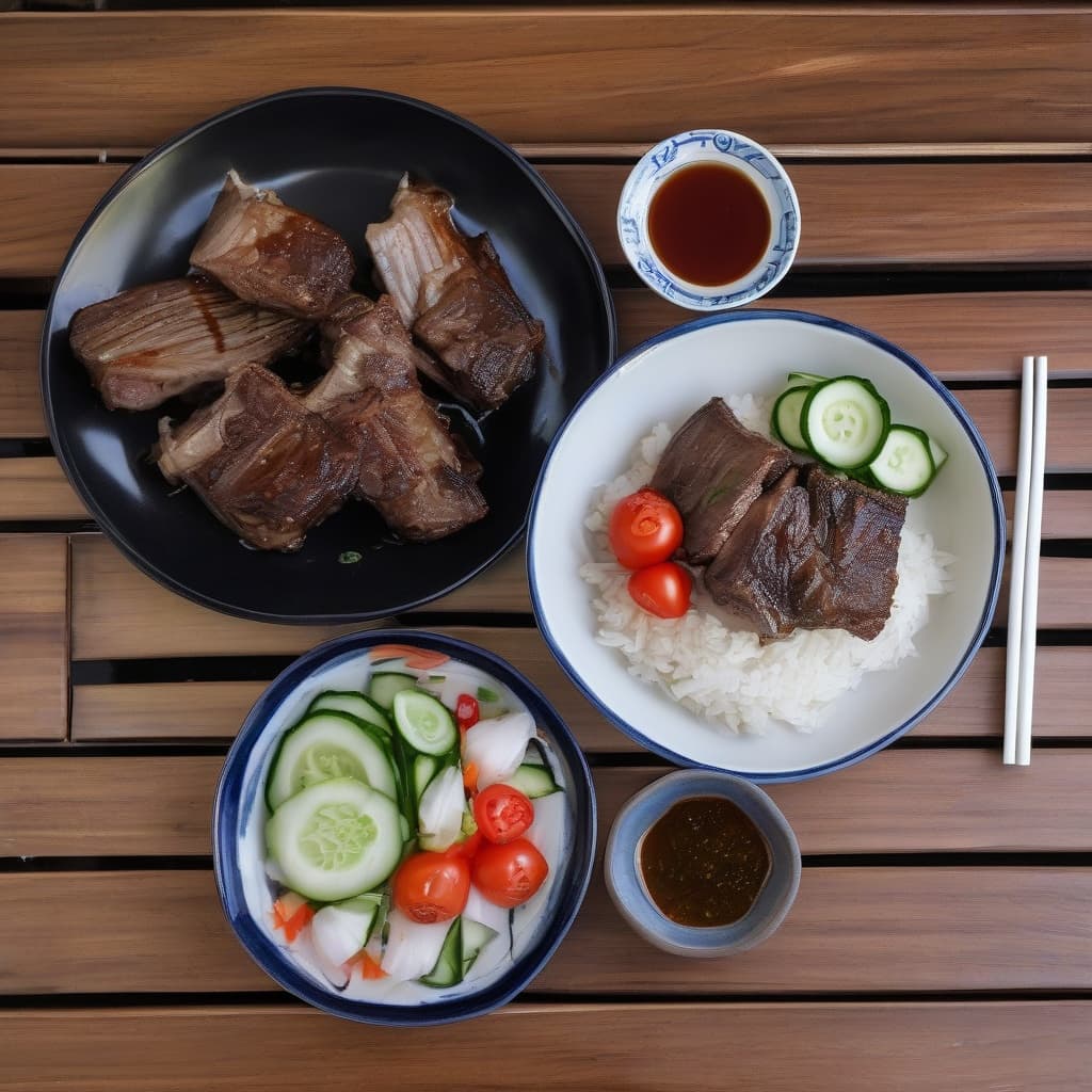 C1. Cơm Sườn Bò/Grilled Beef Short Ribs