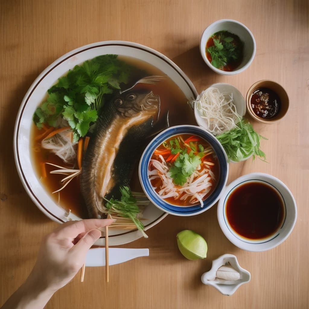 S11. Canh Chua Cá Kho Tộ/Sweet & Sour Soup & Caramelized Catfish