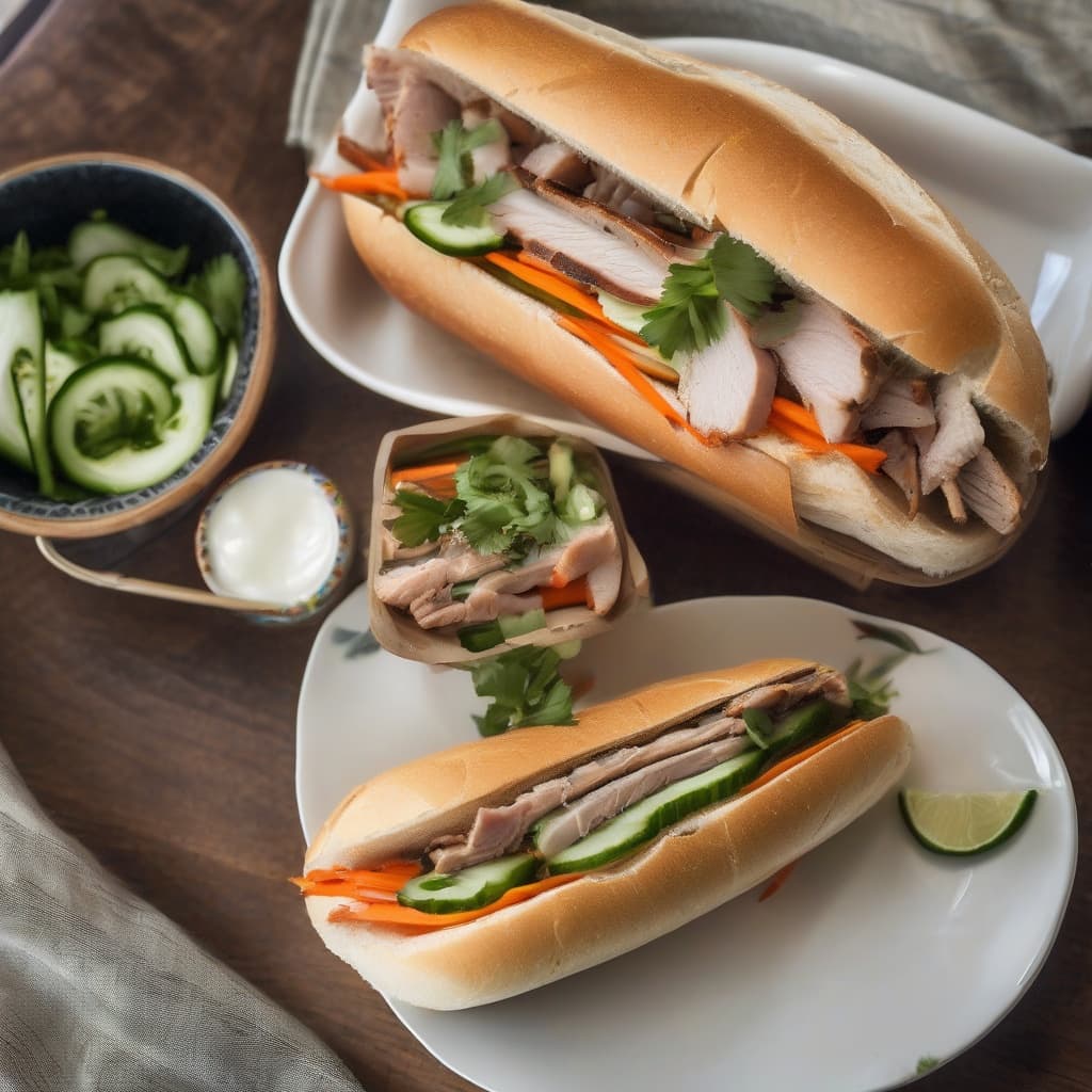 BM6. Bánh Mì Xá Xíu/B.B.Q. Pork