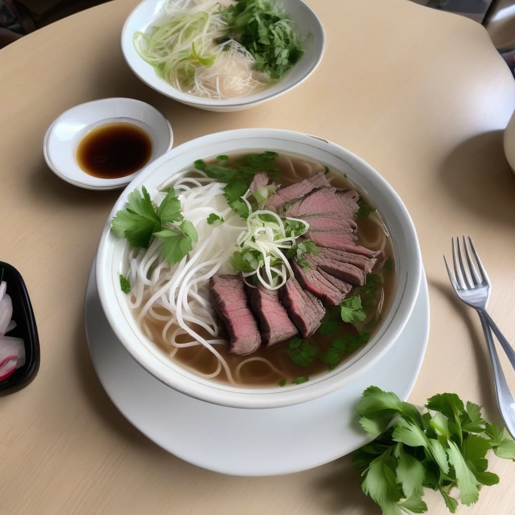 P1. Phở Tái/Rare Beef - Mekong Village