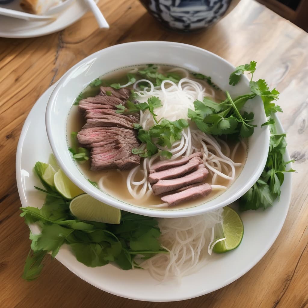 P10. Phở Tái Chín Gân/Rare Beef, Brisket & Soft Tendon