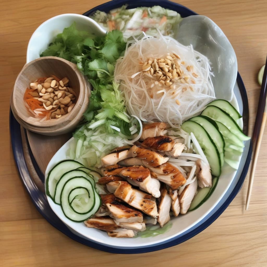 B1. Bún Gà Nướng/Grilled Chicken