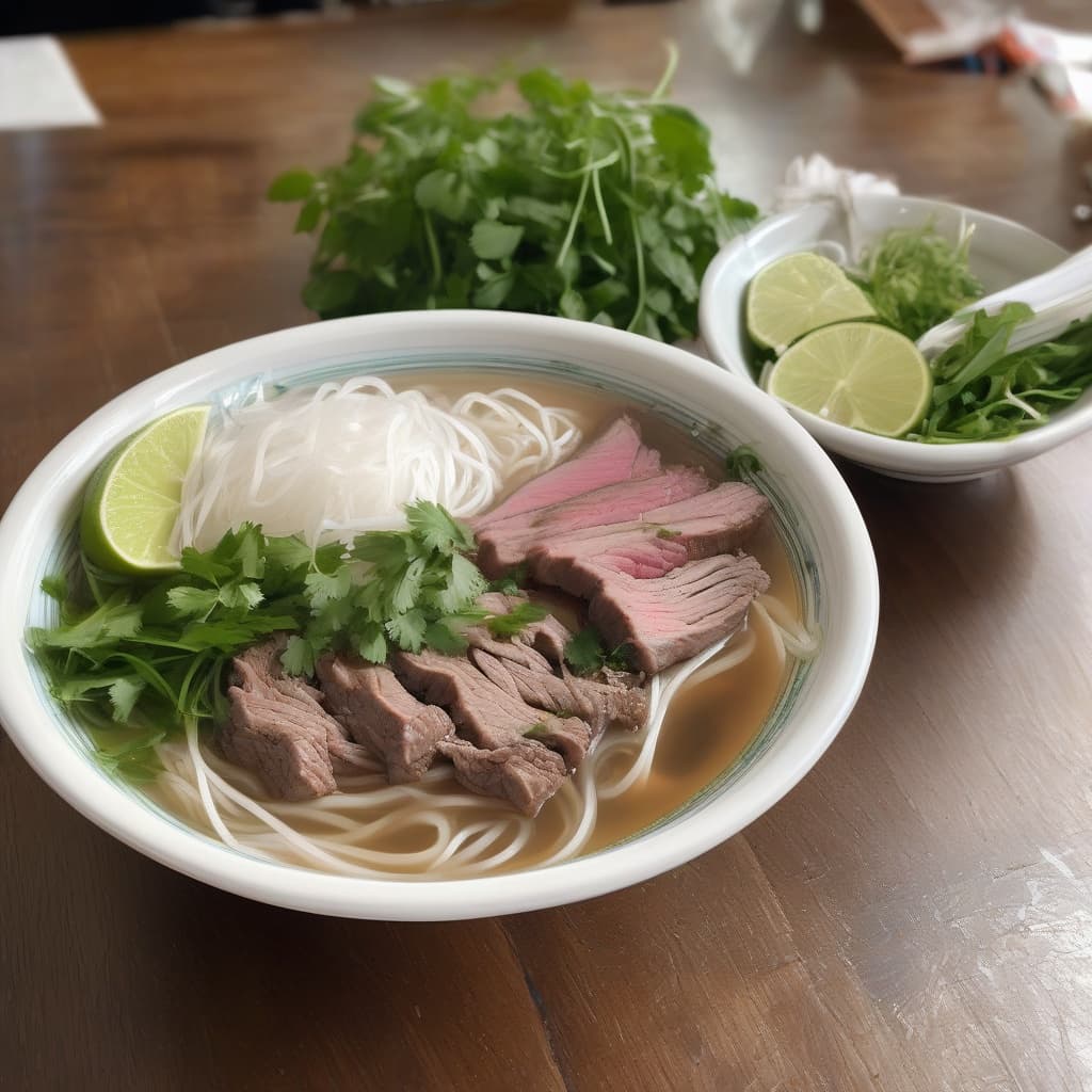 P5. Phở Tái Gân/Rare Beef & Soft Tendon
