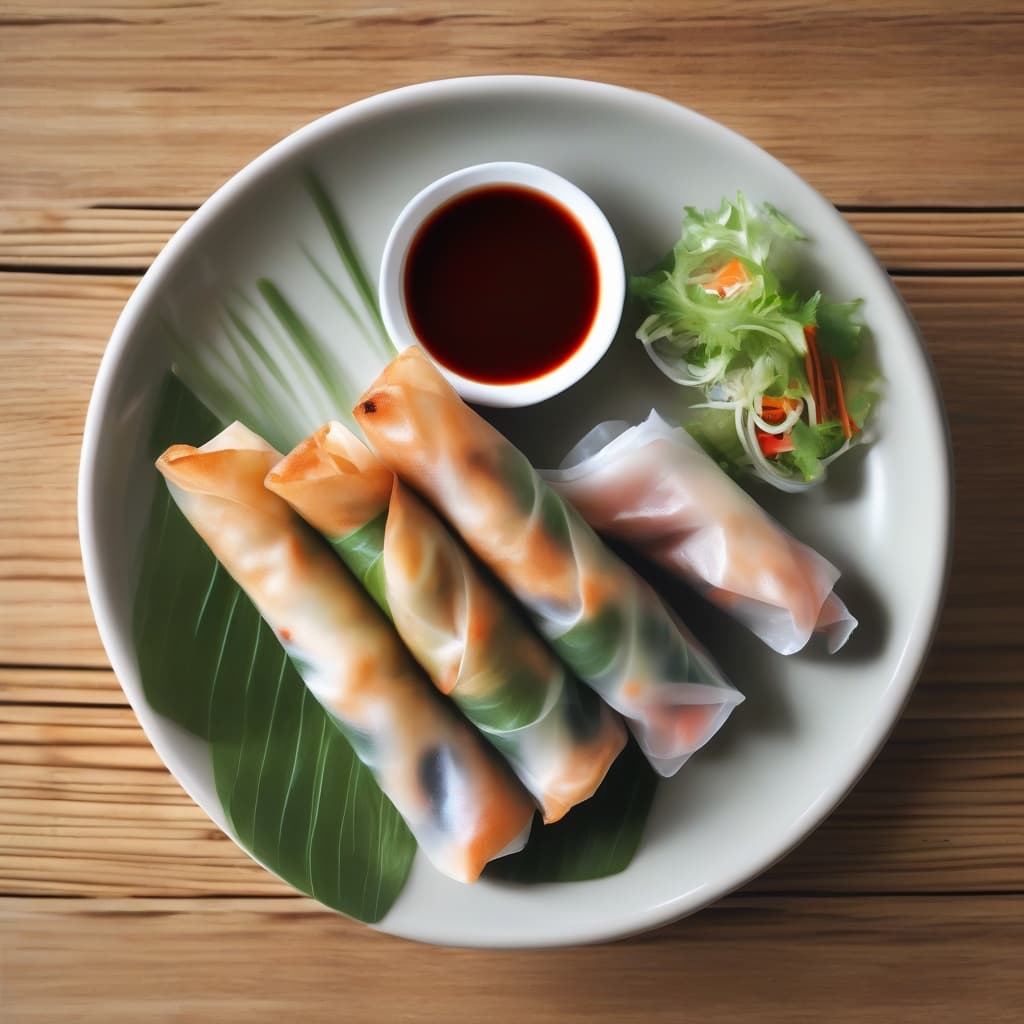 A5. Gỏi Cuốn Thịt Nướng/Pork Spring Rolls