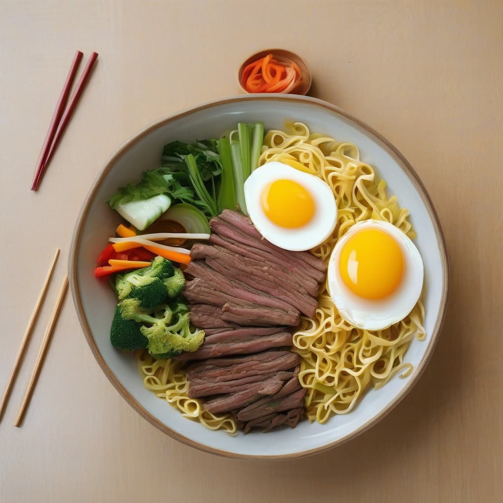 M3. Mì Xào Rau Cải Bò/Stir-Fried Egg Noodles w/ Beef & Vegetables