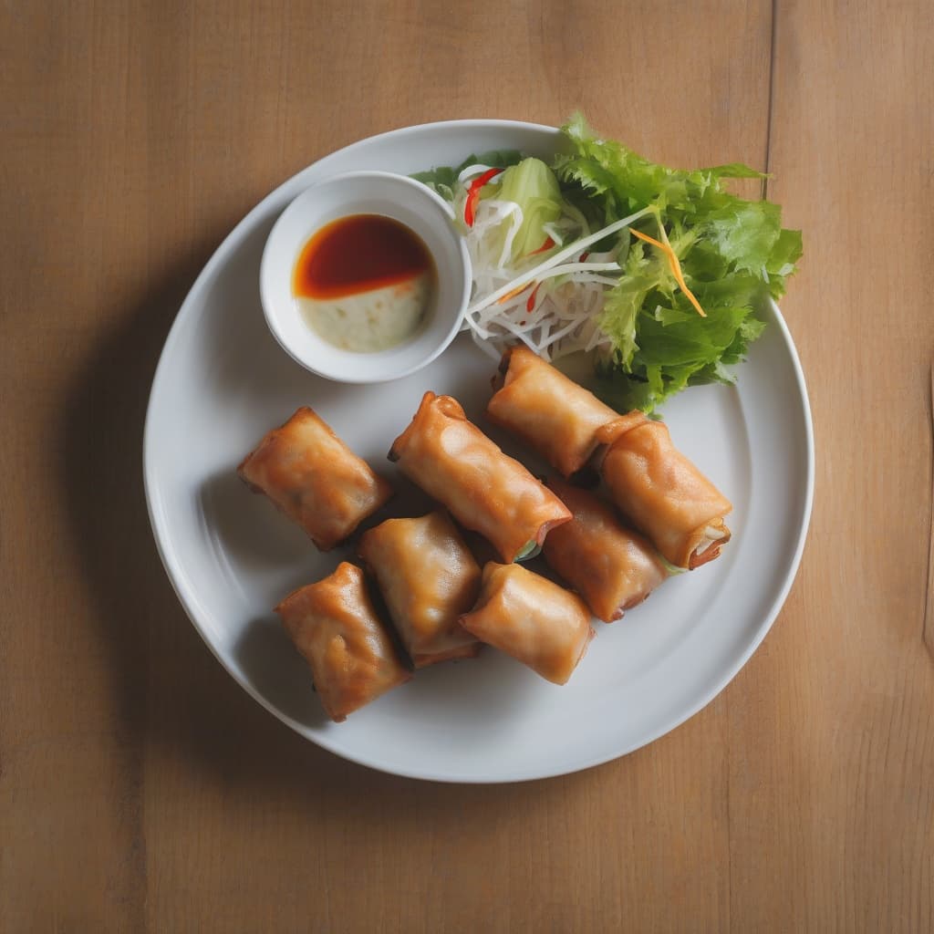 A6. Gỏi Cuốn Nem Nướng/Pork Patties Spring Rolls