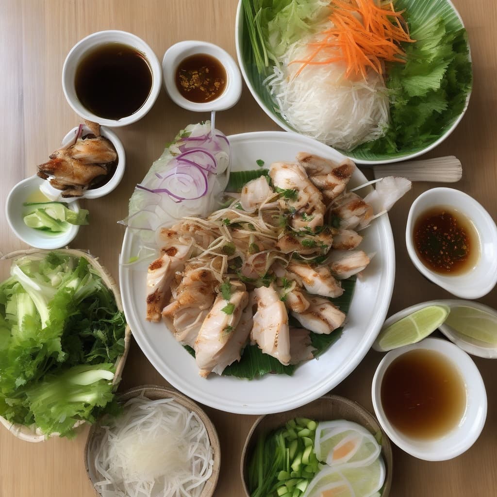 BH2. Bánh Hỏi Gà Nướng/Grilled Chicken